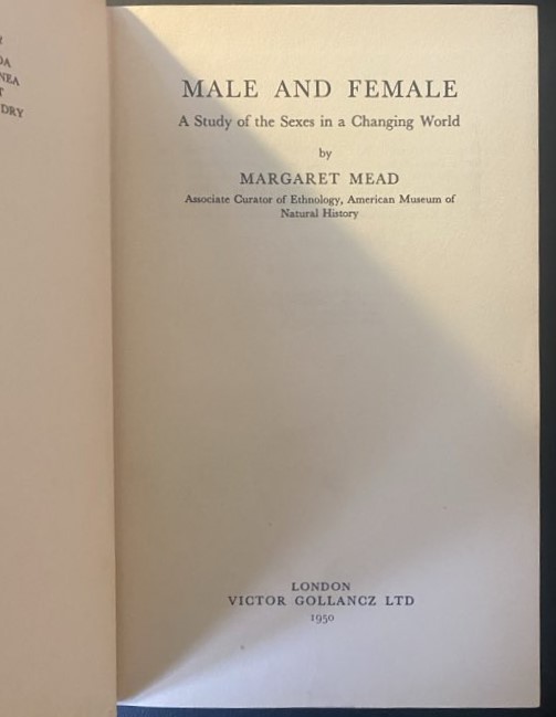 Mead, M 1950