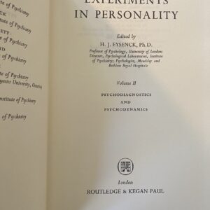 Eysenck, HJ. 1966