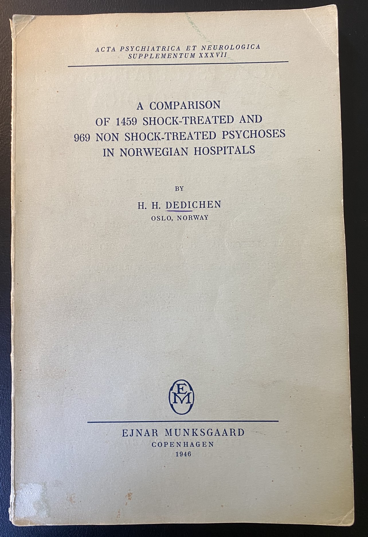 Dedichen, H. H. 1946