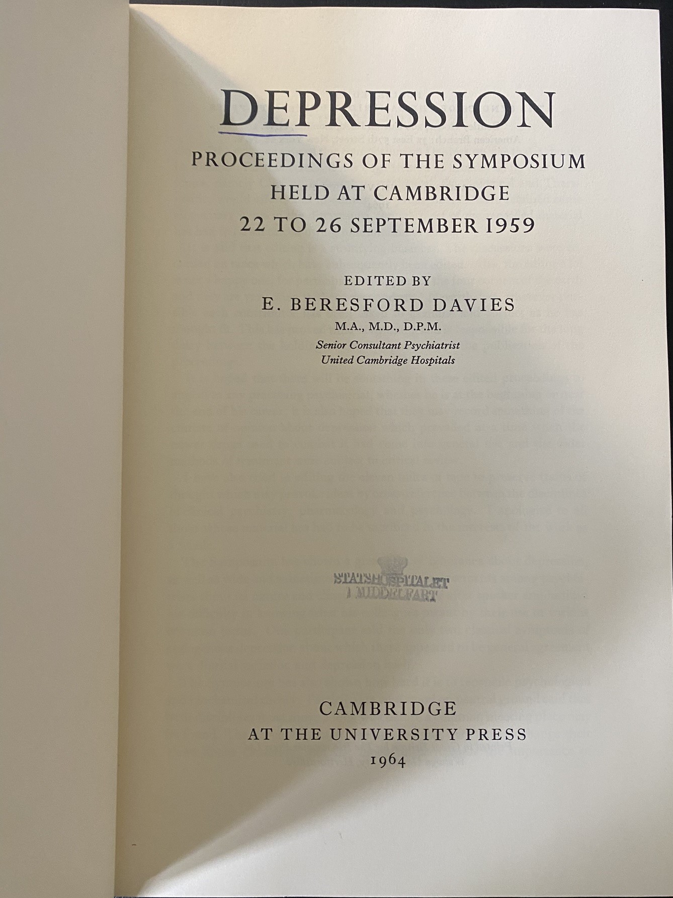 Davies , E. Beresford 1964