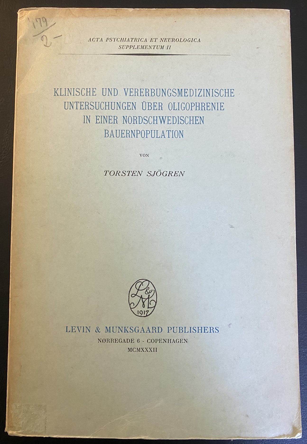 Sjögren, T. (1932, 1948, 1949, 1957, 1960) Bundle